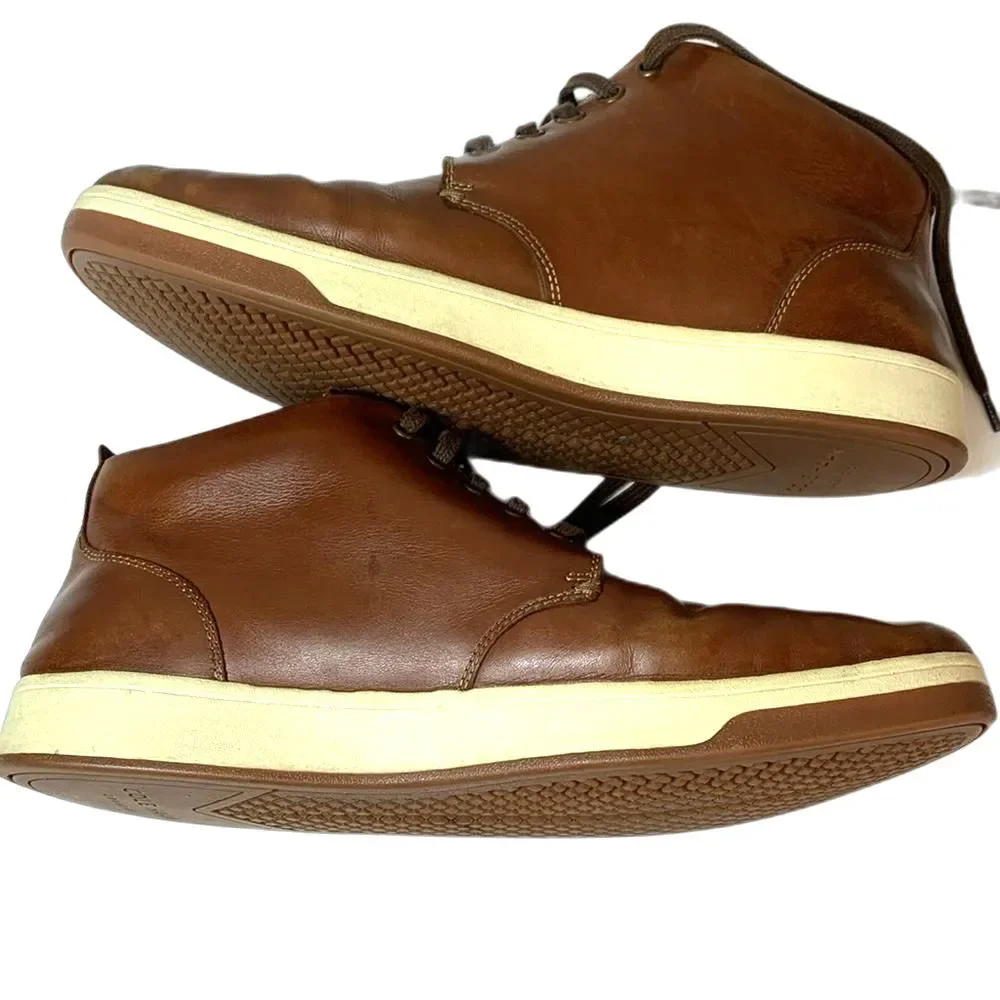 Cole Haan Men's Vartan 2.0 Midcut Brown Leather Sneaker Boot Size 12M